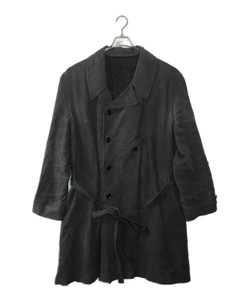 Y's BANG ON !（ワイズバングオン！）Y's BANG ON ! (ワイズバングオン！) SUMIZOME TWILL SEMI DOUBLE HALF COAT グレー サイズ:2の古着・服飾アイテム