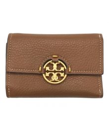 TORY BURCH（トリーバーチ）の古着「ミラー ミディアムフラップウォレット」｜ブラウン