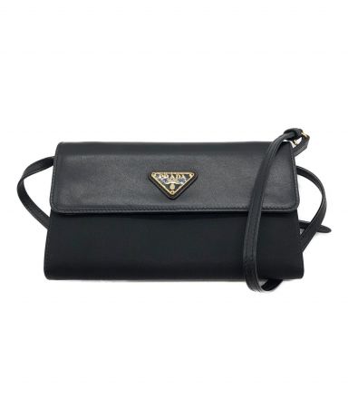 中古・古着通販】PRADA (プラダ) サフィアーノ二つ折りショルダー