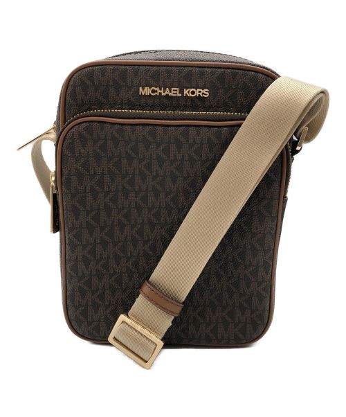 MICHAEL KORS（マイケルコース）MICHAEL KORS (マイケルコース) ジェットセットトラベルクロスボディバッグ ブラウンの古着・服飾アイテム