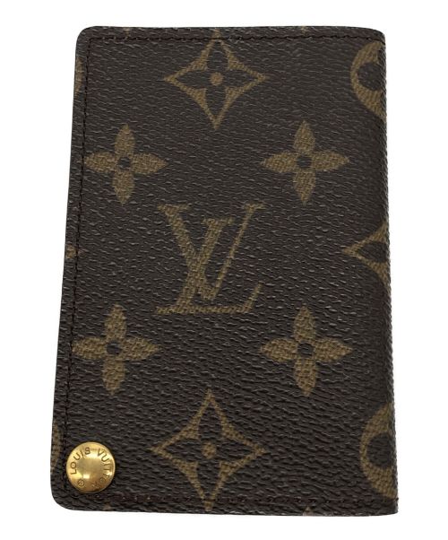 LOUIS VUITTON（ルイ ヴィトン）LOUIS VUITTON (ルイ ヴィトン) ポルトカルト・クレディプレッシオン カードケース ブラウンの古着・服飾アイテム