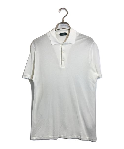 Zanone（ザノーネ）Zanone (ザノーネ) ポロシャツ ホワイト サイズ:46の古着・服飾アイテム