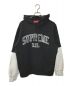 Supreme（シュプリーム）の古着「XXL フーデッドスウェットシャツ」｜ブラック