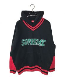 SUPREME（シュプリーム）の古着「ホッケーフーデッドスウェットシャツ」｜レッドブラック