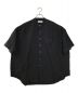 Graphpaper（グラフペーパー）の古着「Oxford S/S Oversized Band Collar Shirt　オックスフォードバンドカラーシャツ」｜ブラック