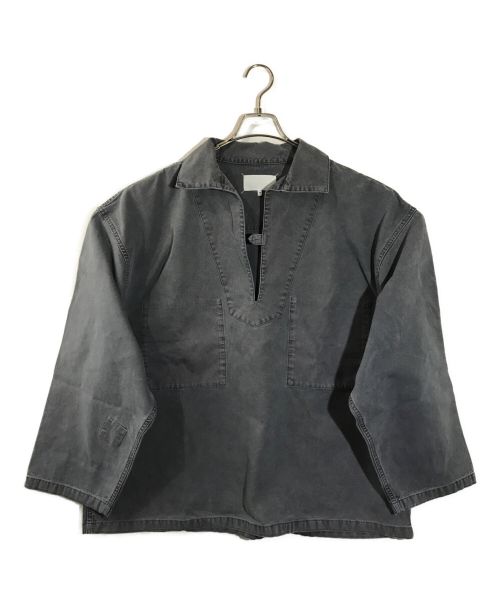 Maison Margiela（メゾンマルジェラ）Maison Margiela (メゾンマルジェラ) Denim Shirt　スキッパー 製品染め デニムシャツ ネイビー サイズ:46の古着・服飾アイテム