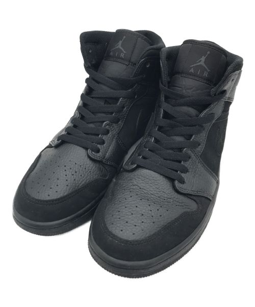 NIKE（ナイキ）NIKE (ナイキ) AIR JORDAN 1 MID　エア ジョーダン 1 ミッド ブラック サイズ:27.5の古着・服飾アイテム