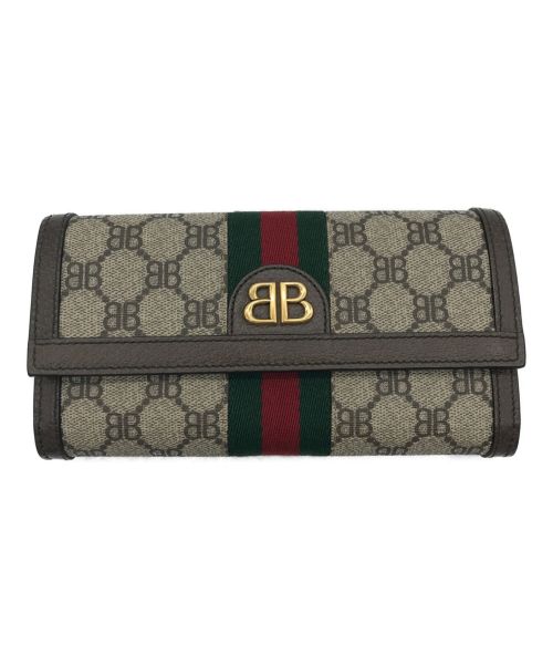 GUCCI（グッチ）GUCCI (グッチ) BALENCIAGA (バレンシアガ) ザ ハッカー コンチネンタル ウォレット サイズ:下記参照の古着・服飾アイテム