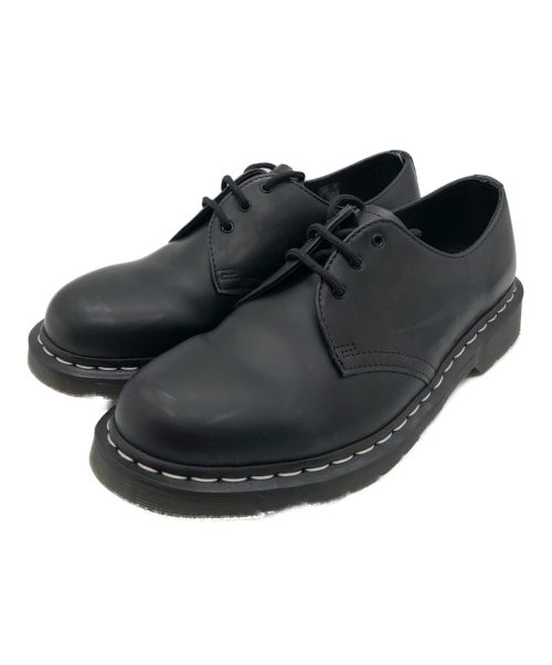 Dr.Martens（ドクターマーチン）Dr.Martens (ドクターマーチン) ホワイトステッチ3ホールシューズ ブラック サイズ:UK10の古着・服飾アイテム