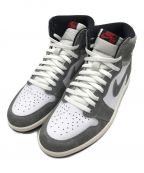 NIKEナイキ）の古着「AIR JORDAN 1 RETRO HIGH OG　エアジョーダン 1 レトロ ハイ」｜ホワイト×グレー