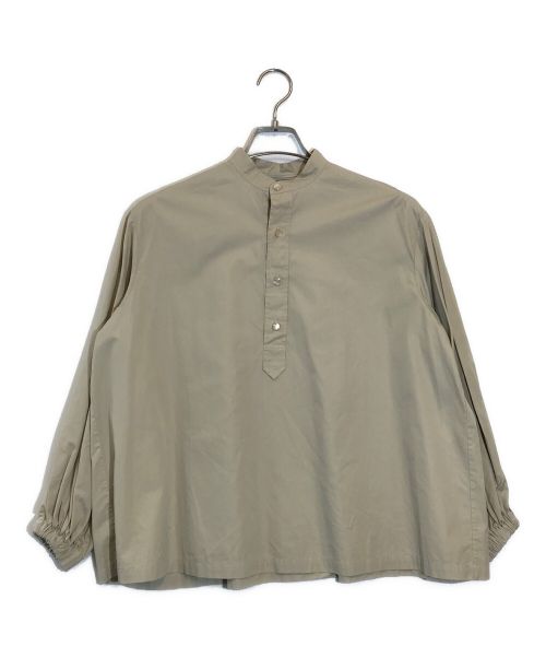 SCYE（サイ）SCYE (サイ) DRAWER (ドゥロワー) 別注バンドカラープルオーバーシャツ ベージュ サイズ:SIZE 36の古着・服飾アイテム