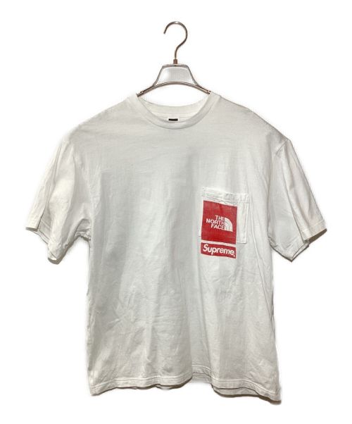 SUPREME（シュプリーム）SUPREME (シュプリーム) THE NORTH FACE (ザ ノース フェイス) ロゴTシャツ ホワイト サイズ:Ⅿの古着・服飾アイテム