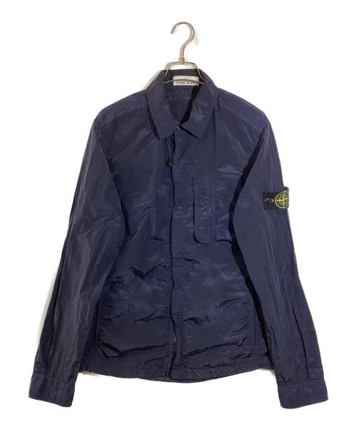 STONE ISLAND（ストーンアイランド）STONE ISLAND (ストーンアイランド) ナイロンメタル シャツブルゾン ネイビー サイズ:Mの古着・服飾アイテム