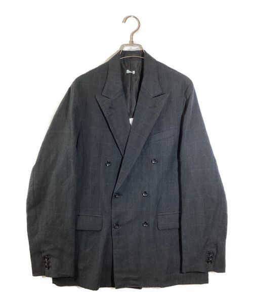 A.PRESSE（アプレッセ）A.PRESSE (アプレッセ) Double Breasted Jacketダブルブレストジャケット グレー サイズ:3 未使用品の古着・服飾アイテム