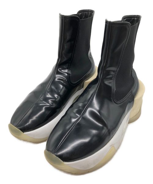 MM6 Maison Margiela（エムエムシックス メゾンマルジェラ）MM6 Maison Margiela (エムエムシックス メゾンマルジェラ) エナメルサイドゴアブーツ ブラック サイズ:41の古着・服飾アイテム