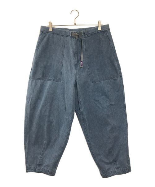 THE NORTHFACE PURPLELABEL（ザ・ノースフェイス パープルレーベル）THE NORTHFACE PURPLELABEL (ザ・ノースフェイス パープルレーベル) Denim Field Wide Cropped Pants　デニムフィールドワイドクロップドパンツ ブルー サイズ:36の古着・服飾アイテム