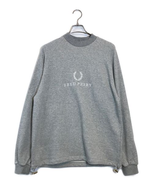 FRED PERRY（フレッドペリー）FRED PERRY (フレッドペリー) 刺繍スウェット グレー サイズ:Mの古着・服飾アイテム