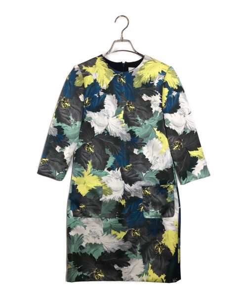 ERDEM（アーデム）ERDEM (アーデム) emma dress　ブラウスワンピース ネイビー×イエロー サイズ:6の古着・服飾アイテム