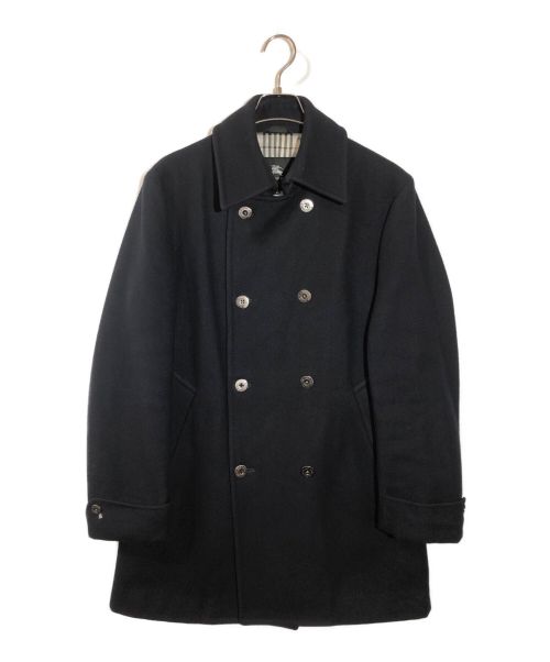 BURBERRY BLACK LABEL（バーバリーブラックレーベル）BURBERRY BLACK LABEL (バーバリーブラックレーベル) ウールカシミヤダブルコート ネイビー サイズ:Mの古着・服飾アイテム