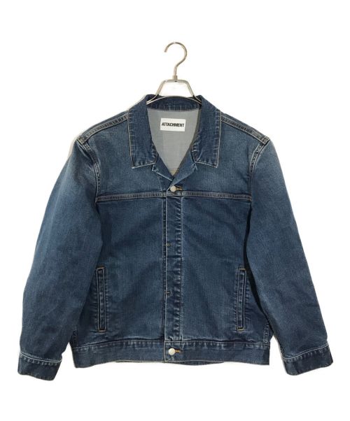 ATTACHMENT（アタッチメント）ATTACHMENT (アタッチメント) SUPIMA CO STRETCH DENIM DENIM JACKET　スーピマコットンストレッチデニムブルゾン インディゴ サイズ:1の古着・服飾アイテム