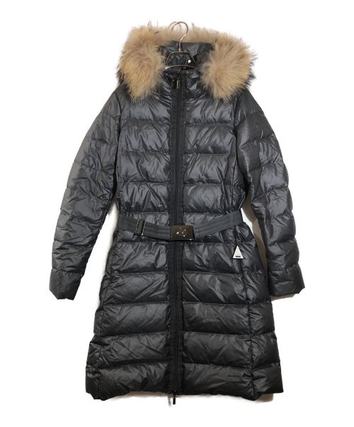 MONCLER（モンクレール）MONCLER (モンクレール) ファー付きダウンコート　NANTES GIUBBOTTO グレー サイズ:1の古着・服飾アイテム