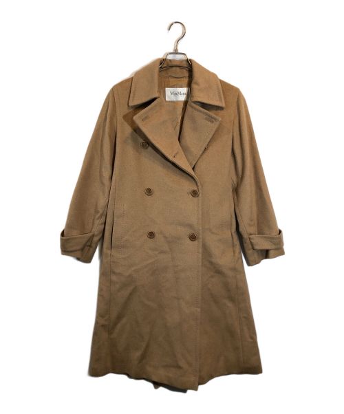 MaxMara（マックスマーラ）MaxMara (マックスマーラ) キャメルロングダブルコート ブラウン サイズ:SIZE 36の古着・服飾アイテム