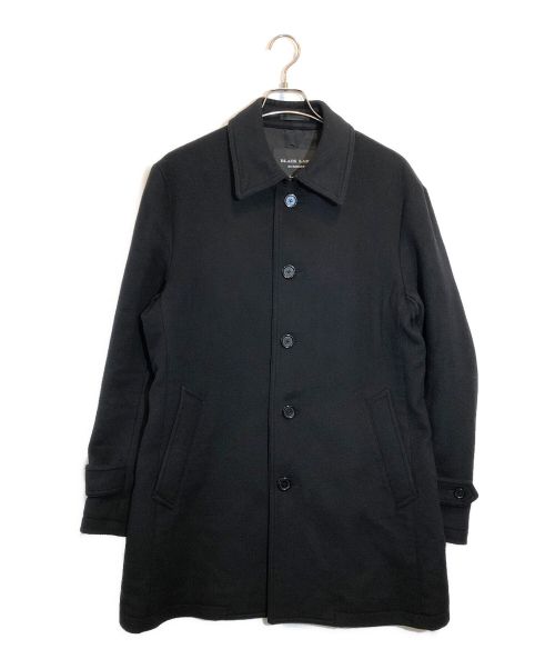 BURBERRY BLACK LABEL（バーバリーブラックレーベル）BURBERRY BLACK LABEL (バーバリーブラックレーベル) ウールステンカラーコート ブラック サイズ:LLの古着・服飾アイテム