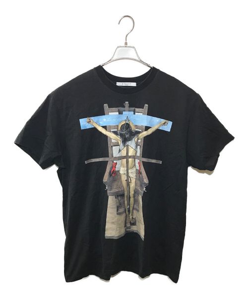 GIVENCHY（ジバンシィ）GIVENCHY (ジバンシィ) Columbian-Fit Printed Cotton-Jersey T-Shirt ブラック サイズ:XLの古着・服飾アイテム