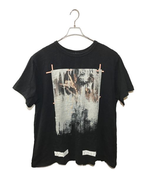 OFFWHITE（オフホワイト）OFFWHITE (オフホワイト) MINI CARAVAGGIO Tシャツ ブラック サイズ:XLの古着・服飾アイテム