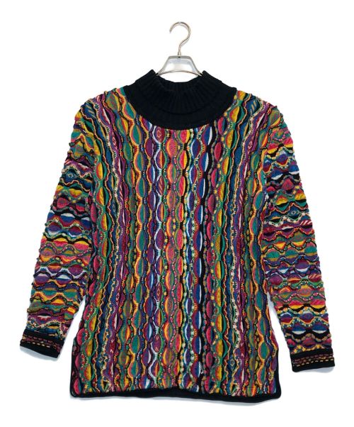 Coogi（クージー）Coogi (クージー) 3Dタートルネックニット マルチカラー サイズ:Mの古着・服飾アイテム