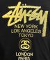 中古・古着 stussy (ステューシー) ワールドツアーＴシャツ ブラック サイズ:M：3480円