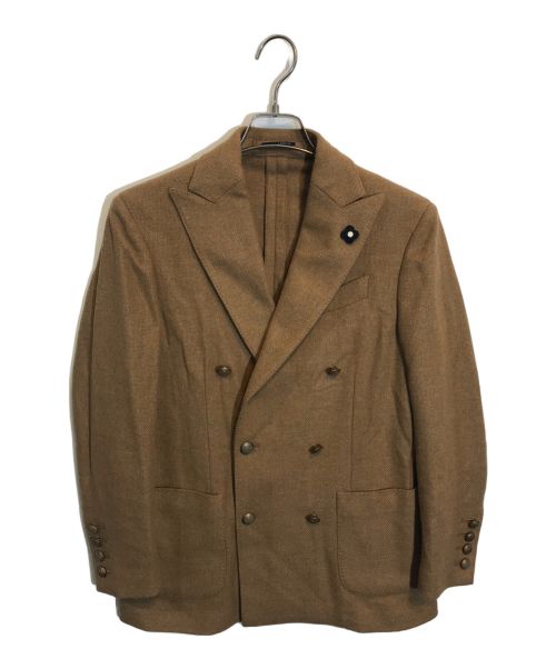 LARDINI（ラルディーニ）LARDINI (ラルディーニ) ダブルテーラードジャケット ブラウン サイズ:SIZE 44の古着・服飾アイテム