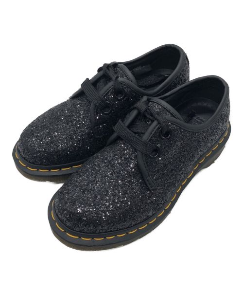 Dr.Martens（ドクターマーチン）Dr.Martens (ドクターマーチン) グリッター2ホールシューズ ブラック サイズ:UK3の古着・服飾アイテム