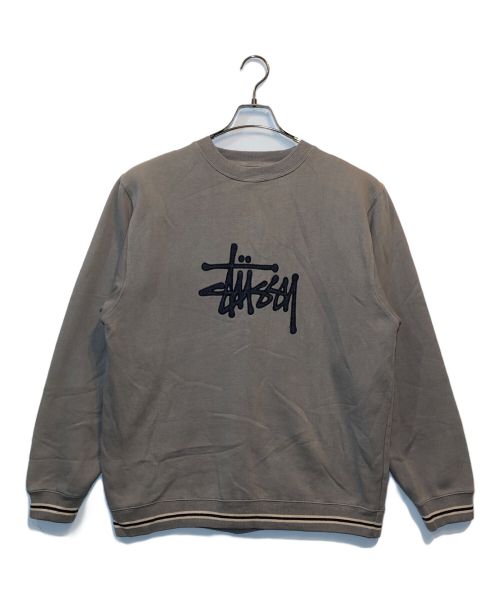 stussy（ステューシー）stussy (ステューシー) 90~00'sロゴスウェット グレー サイズ:Mの古着・服飾アイテム