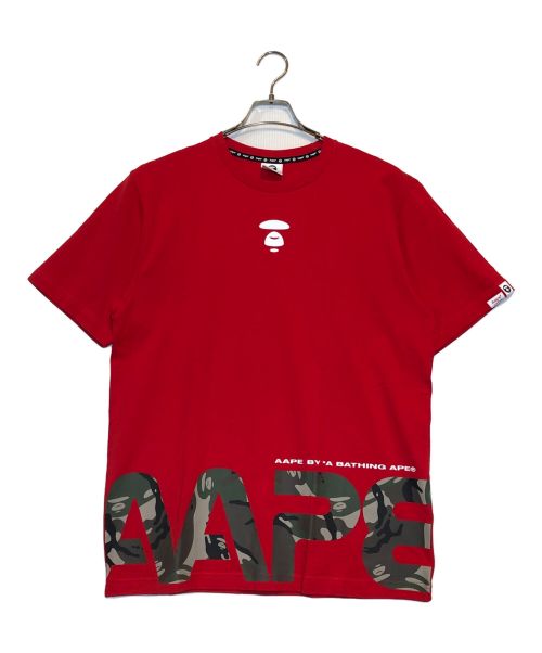 Aape BY A BATHING APE（エーエイプ バイ アベイシングエイプ）Aape BY A BATHING APE (エーエイプ バイ アベイシングエイプ) Tシャツ レッド サイズ:Lの古着・服飾アイテム