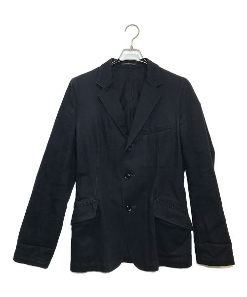 Yohji Yamamoto pour homme（ヨウジヤマモト プールオム）Yohji Yamamoto pour homme (ヨウジヤマモト プールオム) バックジップテーラードジャケット ネイビー サイズ:2の古着・服飾アイテム