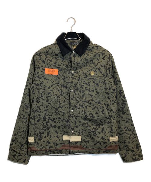 ALDIES（アールディーズ）ALDIES (アールディーズ) UNIVERSAL OVERALL (ユニバーサルオーバーオール) Daydrums Coach Jacket グリーン サイズ:SIZE Mの古着・服飾アイテム