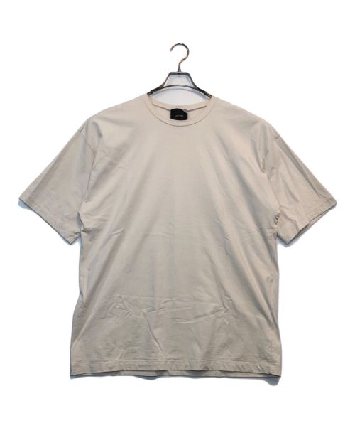 ATON（エイトン）ATON (エイトン) コットンクルーネックTシャツ ベージュ サイズ:size 6の古着・服飾アイテム