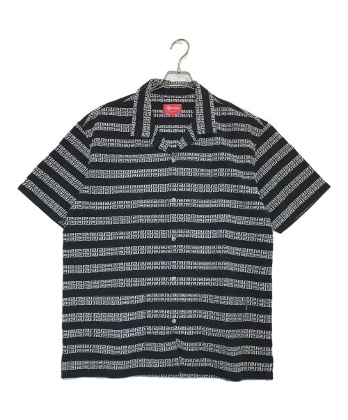 SUPREME（シュプリーム）SUPREME (シュプリーム) Key Stripe S/S Shirt/キーストライプS/Sシャツ ブラック サイズ:Lの古着・服飾アイテム