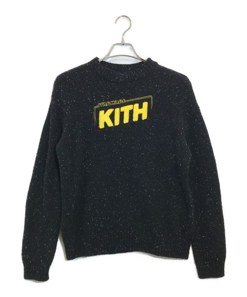 KITH（キス）KITH (キス) STAR WARS (スターウォーズ) ギャラクシークルーネックセーター ブラック サイズ:SIZE XSの古着・服飾アイテム