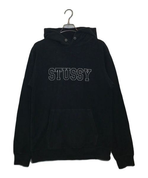 stussy（ステューシー）stussy (ステューシー) プルオーバーパーカー ブラック サイズ:SIZE Lの古着・服飾アイテム