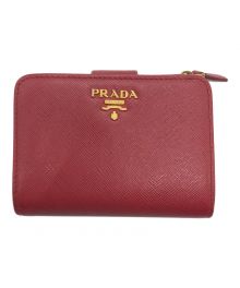 PRADA（プラダ）の古着「2つ折り財布」｜レッド