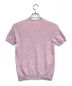BALLANTYNE CASHMERE (バランタイン カシミア) 半袖カシミヤニット ピンク サイズ:38：10000円
