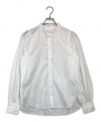 ne quittez pasヌキテパ）の古着「cotton body stripe frill collar blouse」｜ホワイト