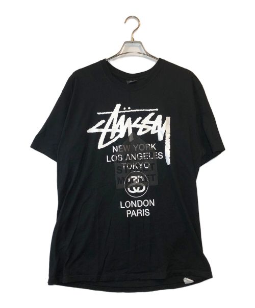 stussy（ステューシー）stussy (ステューシー) DOVER STREET MARKET (ドーバー ストリート マーケット) Tシャツ ブラック サイズ:Lの古着・服飾アイテム