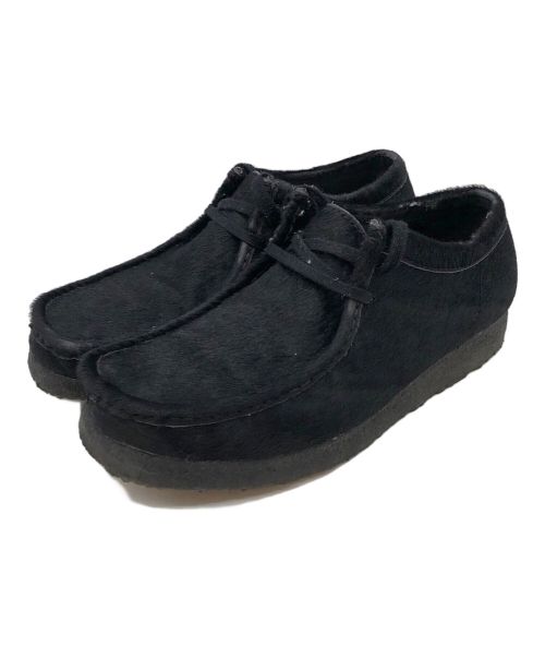 CLARKS（クラークス）CLARKS (クラークス) ヘアーオンワラビーシューズ ブラック サイズ:UK7 1/2 Gの古着・服飾アイテム