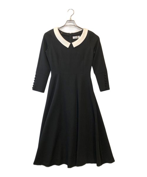JENNE（ジェンヌ）JENNE (ジェンヌ) 付け襟モダンワンピース ブラック サイズ:Mの古着・服飾アイテム