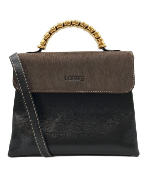 LOEWE（ロエベ）LOEWE (ロエベ) ベラスケスハンドバッグ ブラウンの古着・服飾アイテム