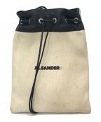 JIL SANDER+ジルサンダープラス）の古着「DRAWSTRING CANVAS POUCH」｜ベージュ