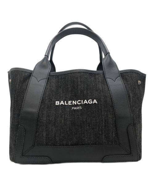 BALENCIAGA（バレンシアガ）BALENCIAGA (バレンシアガ) キャンバストートバッグ ブラックの古着・服飾アイテム